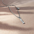 Solid 925 Sterling Silver Initial Crystal Personalised Alphabet Letter Necklace Silver